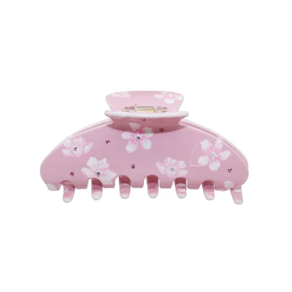 Emi Jay Floral Hair Clip - Pink 'Sugar Blossom' - Picture 6 of 6